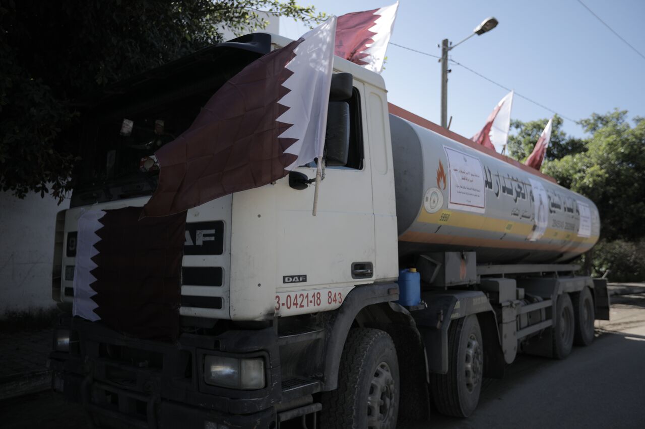 Qatari fuel Gaza