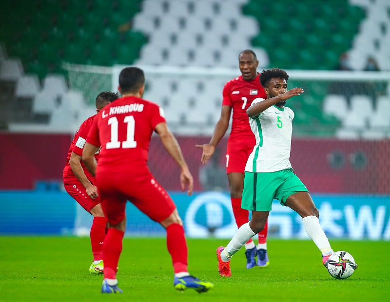 فلسطين والسعودية حبايب في كأس العرب